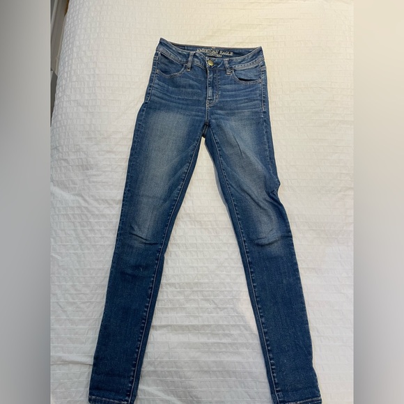 American Eagle Skinny Jeans Size 0 - Picture 2 of 5